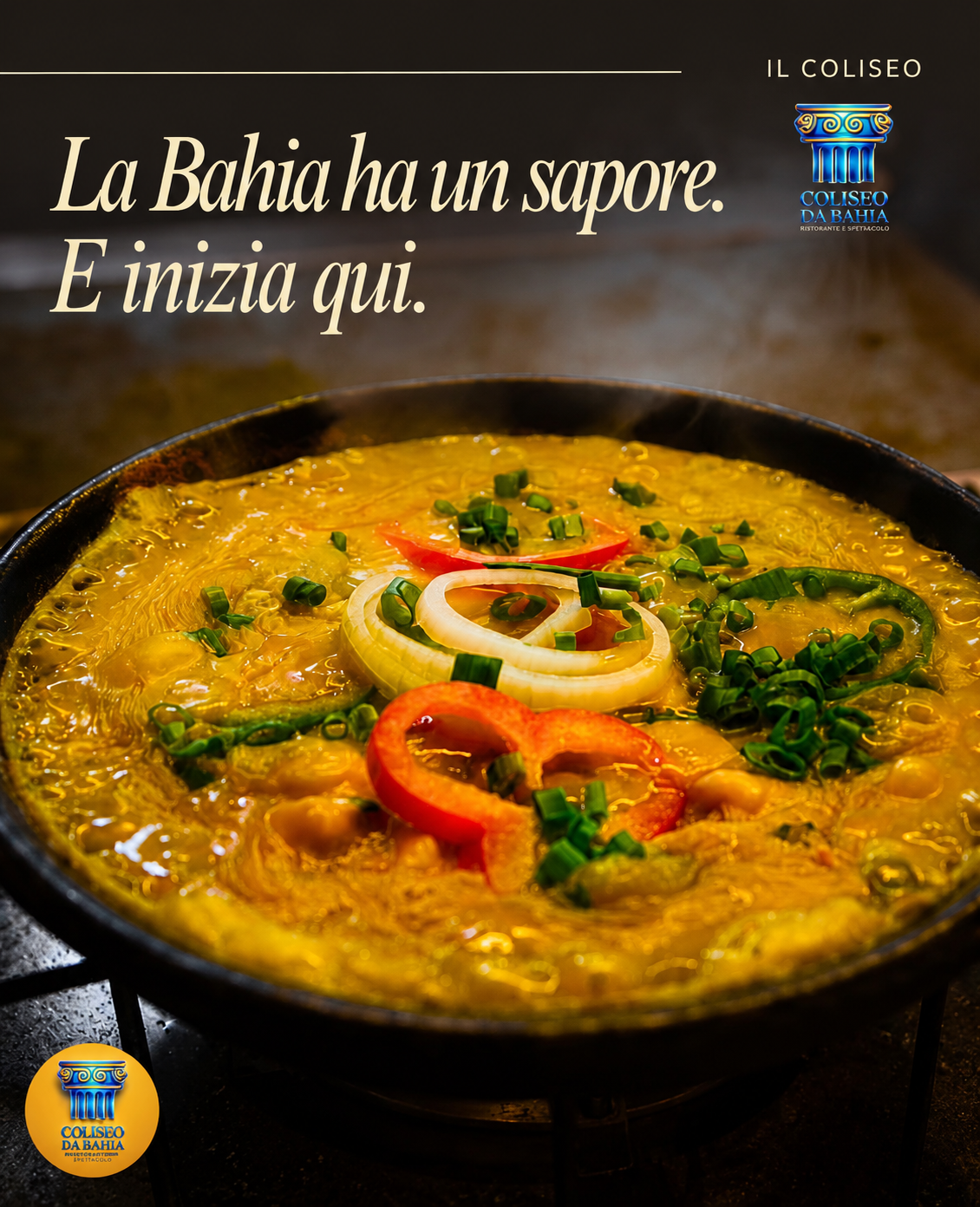 Traditional Bahian food served at Coliseu da Bahia
